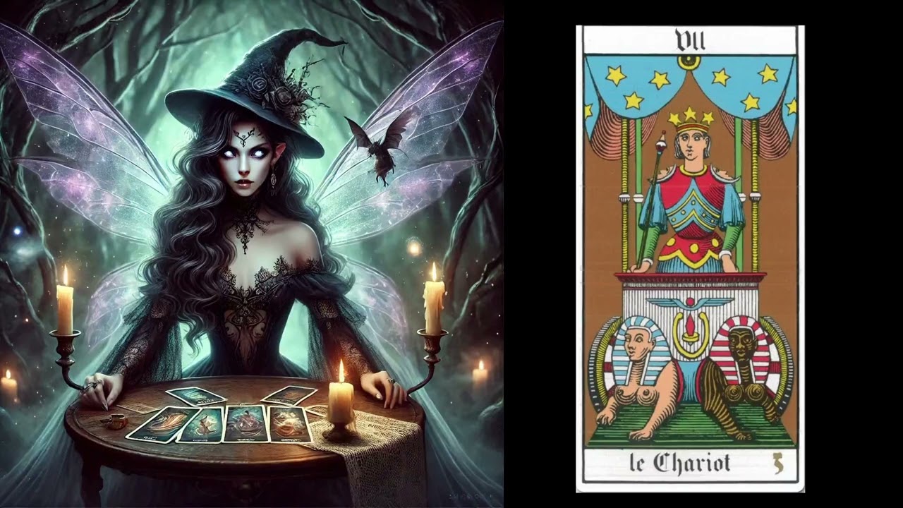 Rydwan. Karta tarota.