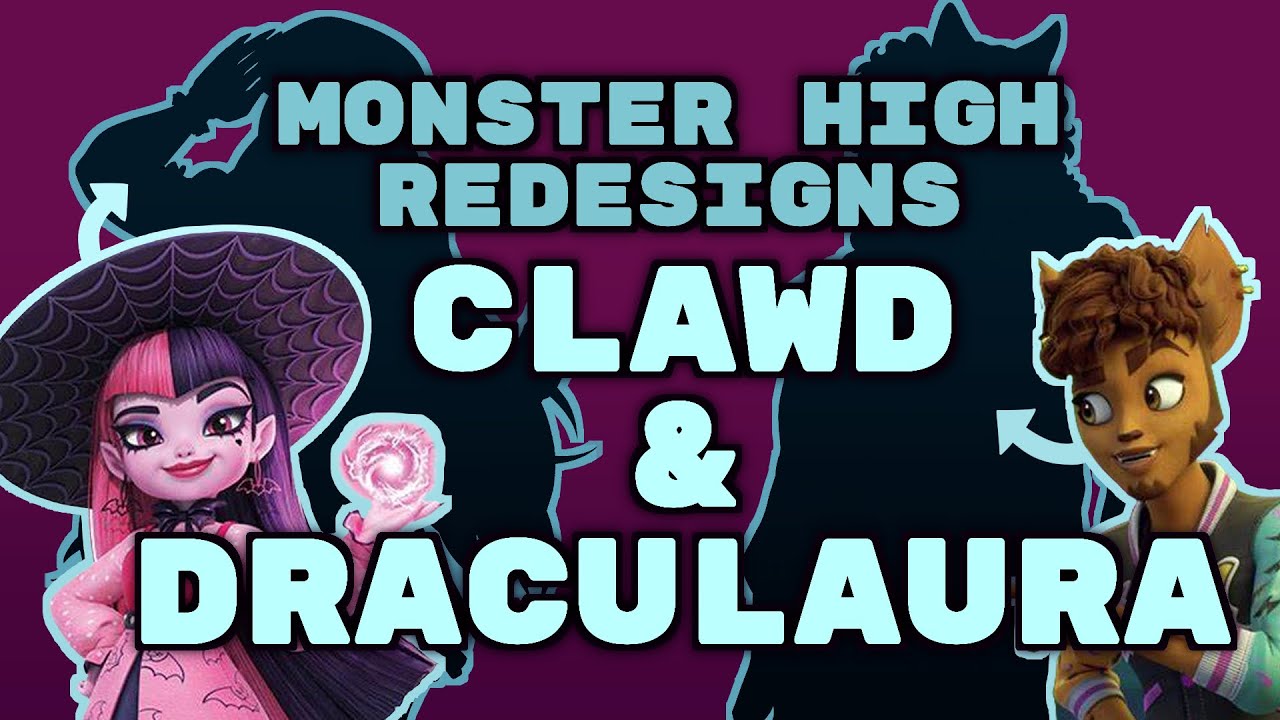 Such a Cute Couple!! - Clawd & Draculaura Speedpaints - Monster High Redesigns!