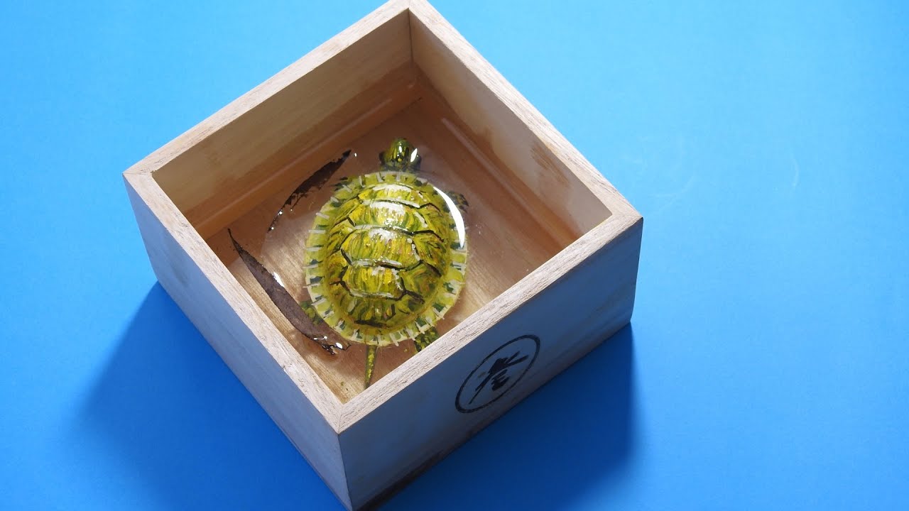 Painting 3D Turtle in Resins