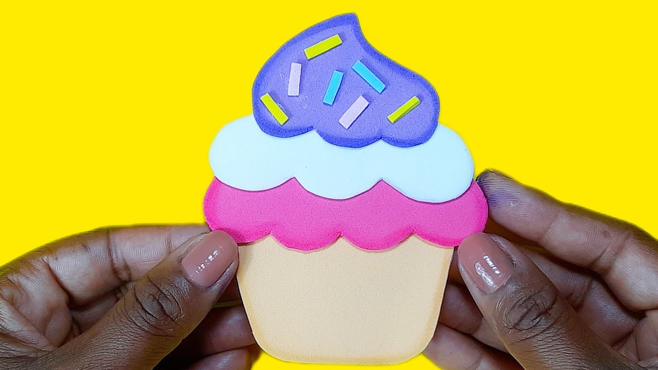 Como fazer CUPCAKE EM EVA | IDEIAS em EVA ❤️ Hellen Chagas