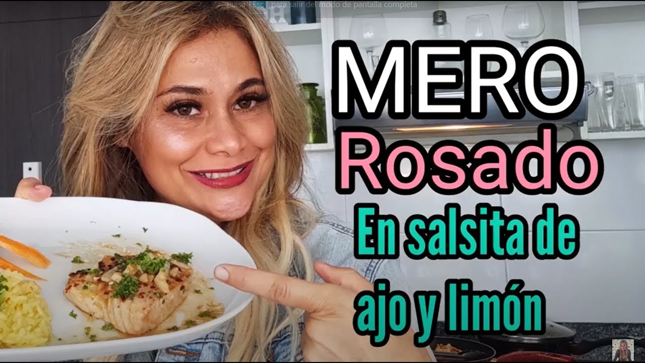 Mero Rosado al ajo y limón