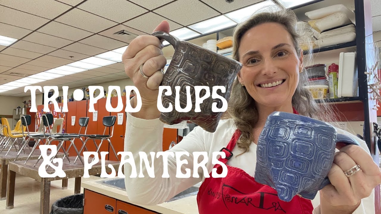 Ceramic Tri*Pod cups and planters