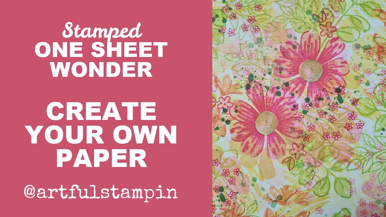 HAPPY SPRING COLOURS stamp your own BACKGrOUND PAPERS