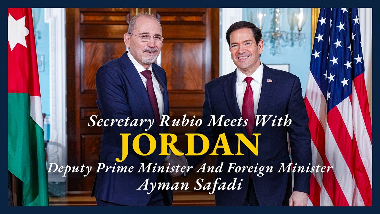 Secretary Rubio meets with Jordanian Deputy Prime Minister and Foreign Minister Ayman Safadi