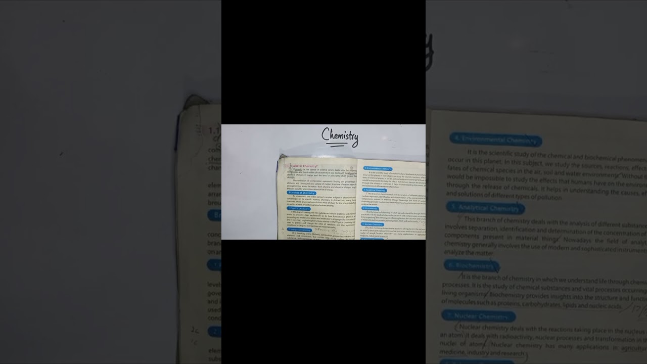 Chapter 1 what is chemistry and it's branches 