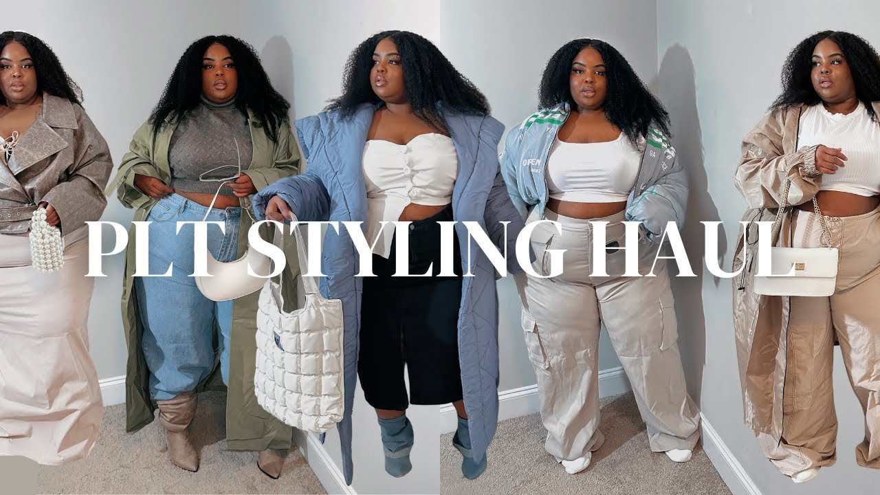 Plus Size Styling Try-On Haul | PrettyLittleThing Curve | Winter 2 Spring!