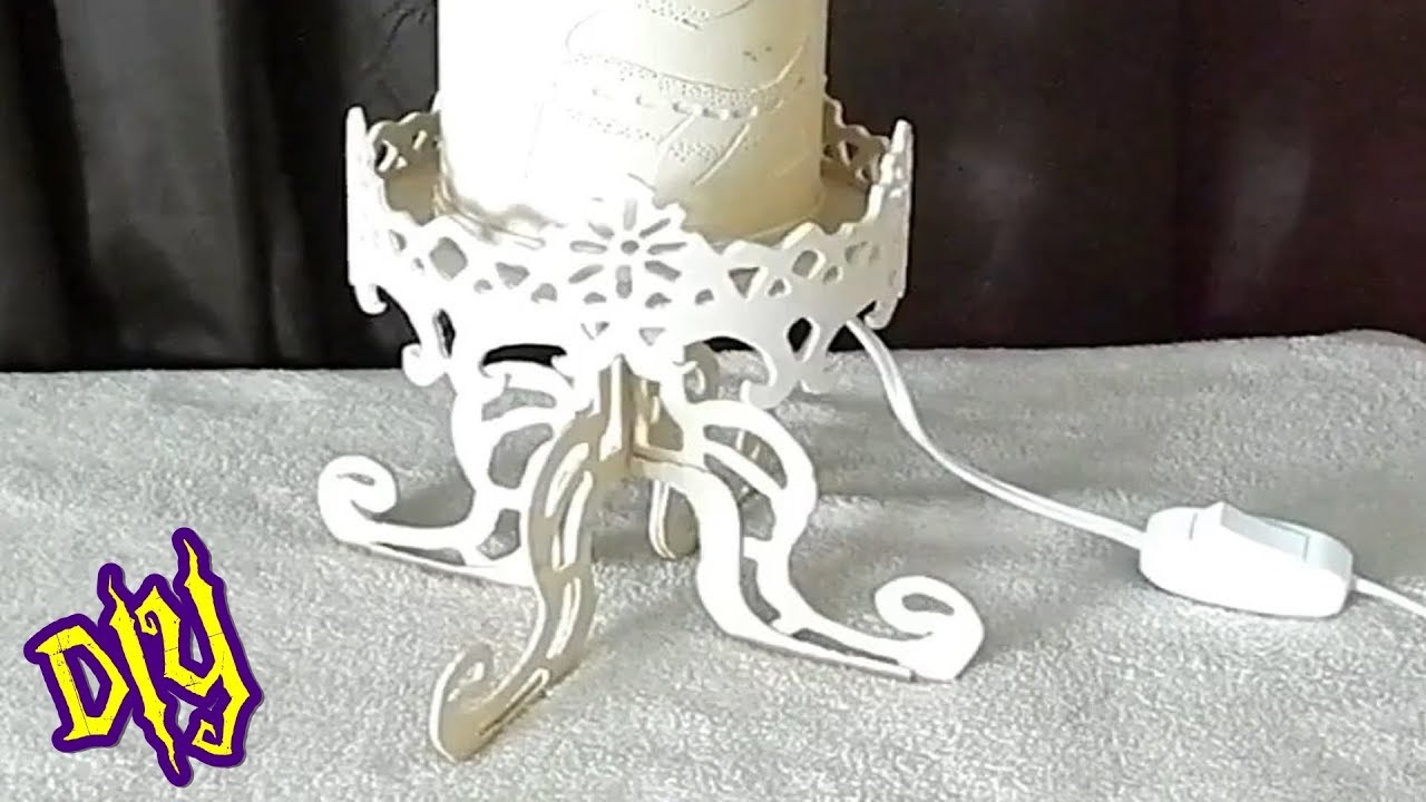 DIY Apenda fazer uma base estilosa para sua luminária de pvc