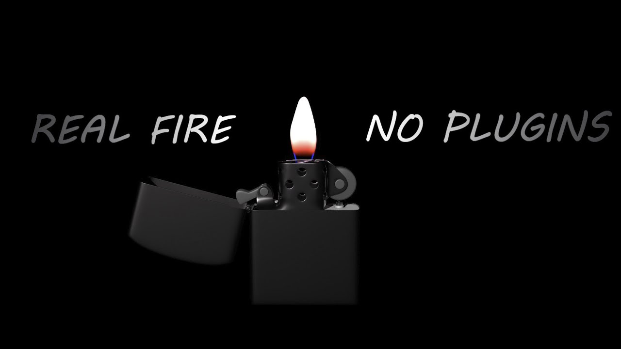 real fire (no plugins) Cinema 4D | огонь и анимация горения в C4D