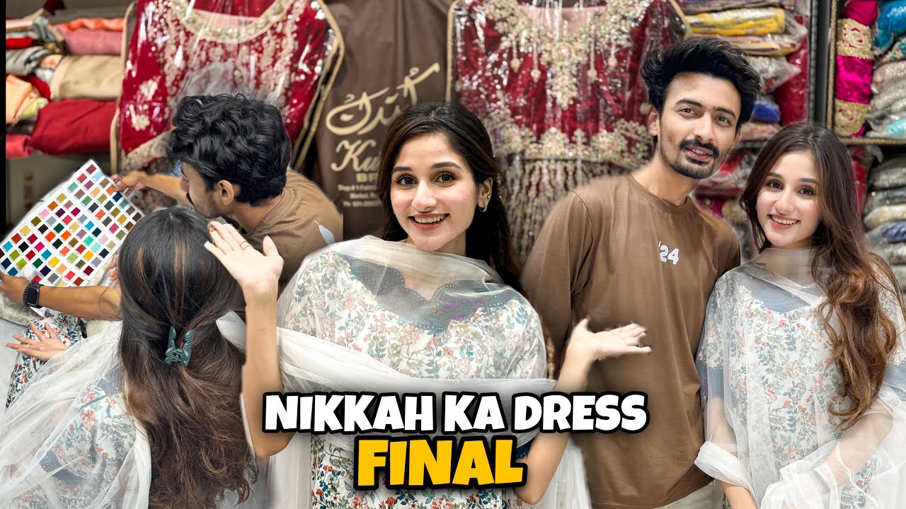 NIKKAH DRESS SHOPPING 😍 | 2 lakh ka dress le liya 💃🏻 | Alishba Haider