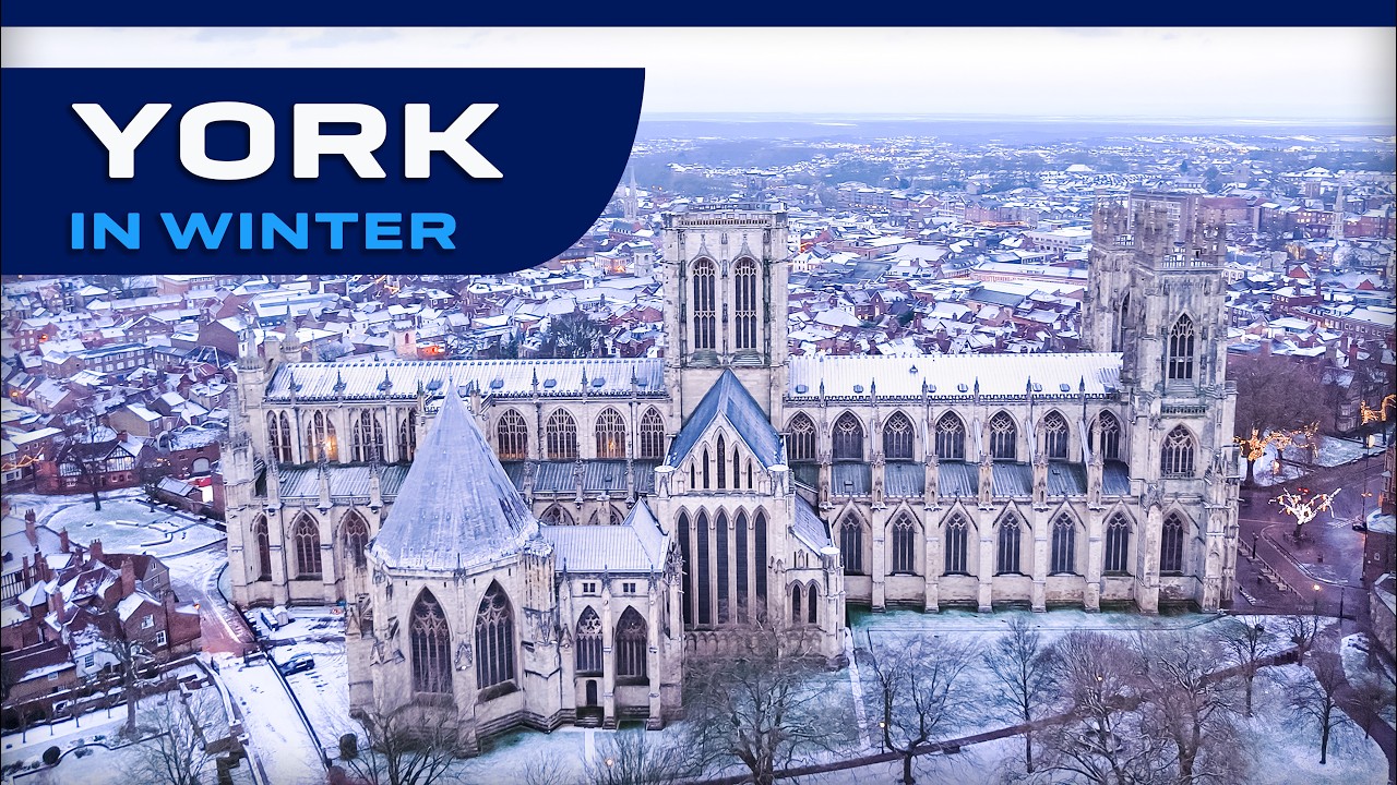 York in Winter | Aerial Views of York Minster & Historic City | DJI Mini 5 Pro 4K