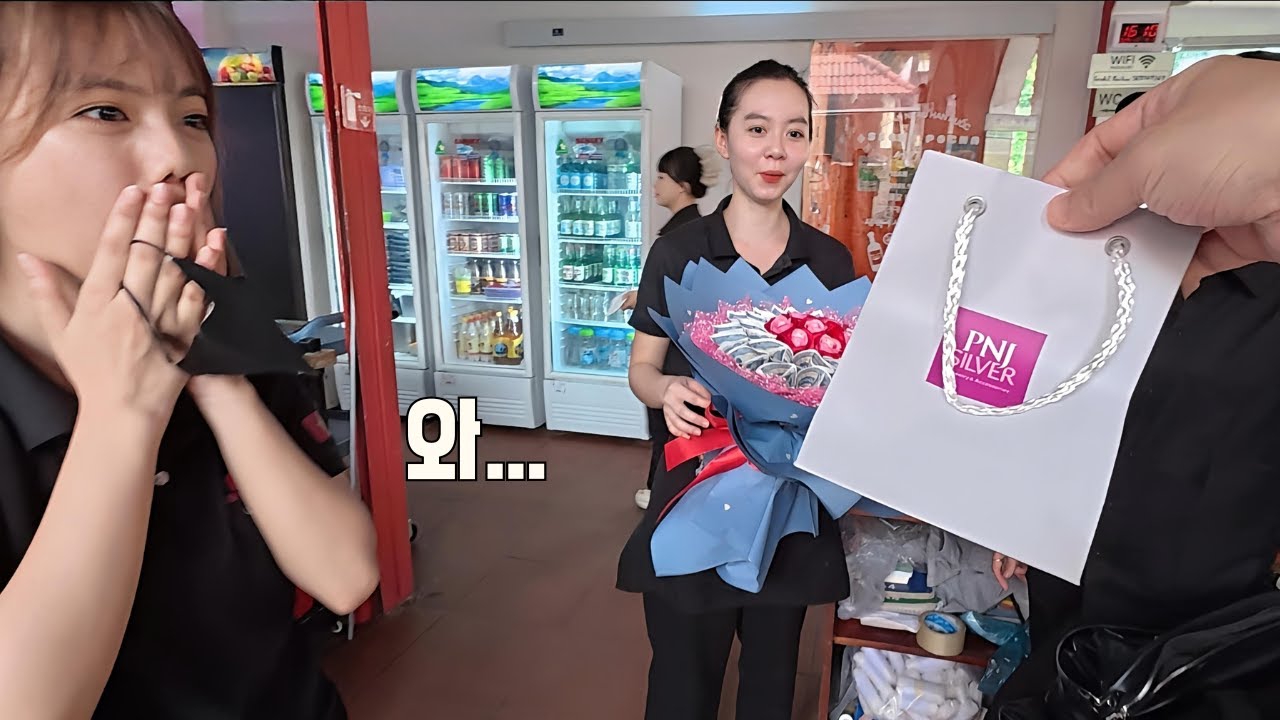 일만 하는 매니저에게 깜짝 생일 선물을 해줬습니다.