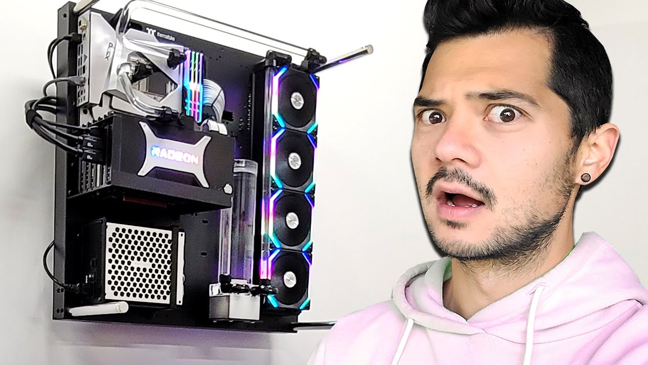 I PUT MY PC ON THE WALL!!