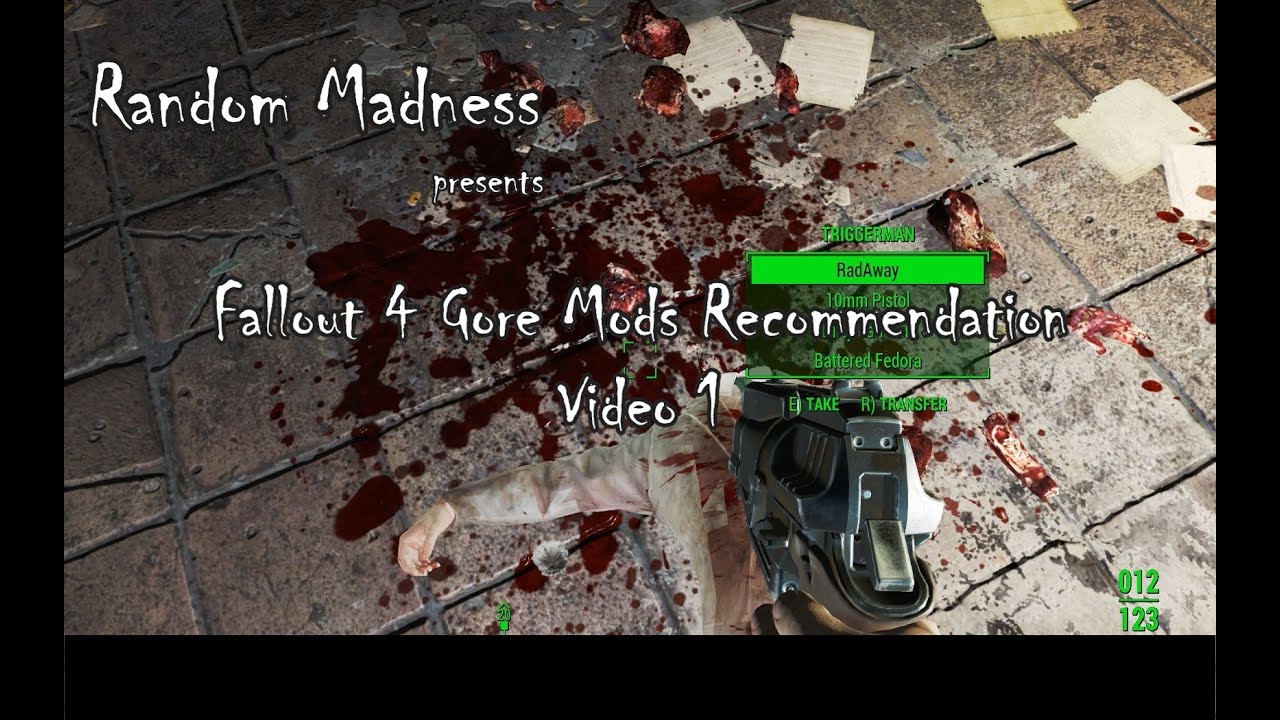 Fallout 4 Gore Mods Recommendation Video 1
