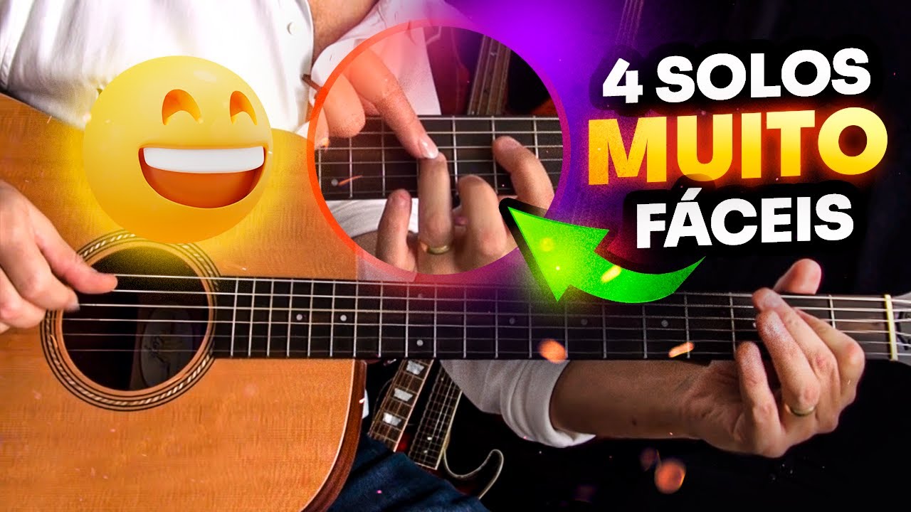 Aula de Violão: 4 SOLOS DE VIOLÃO mais fáceis do mundo!