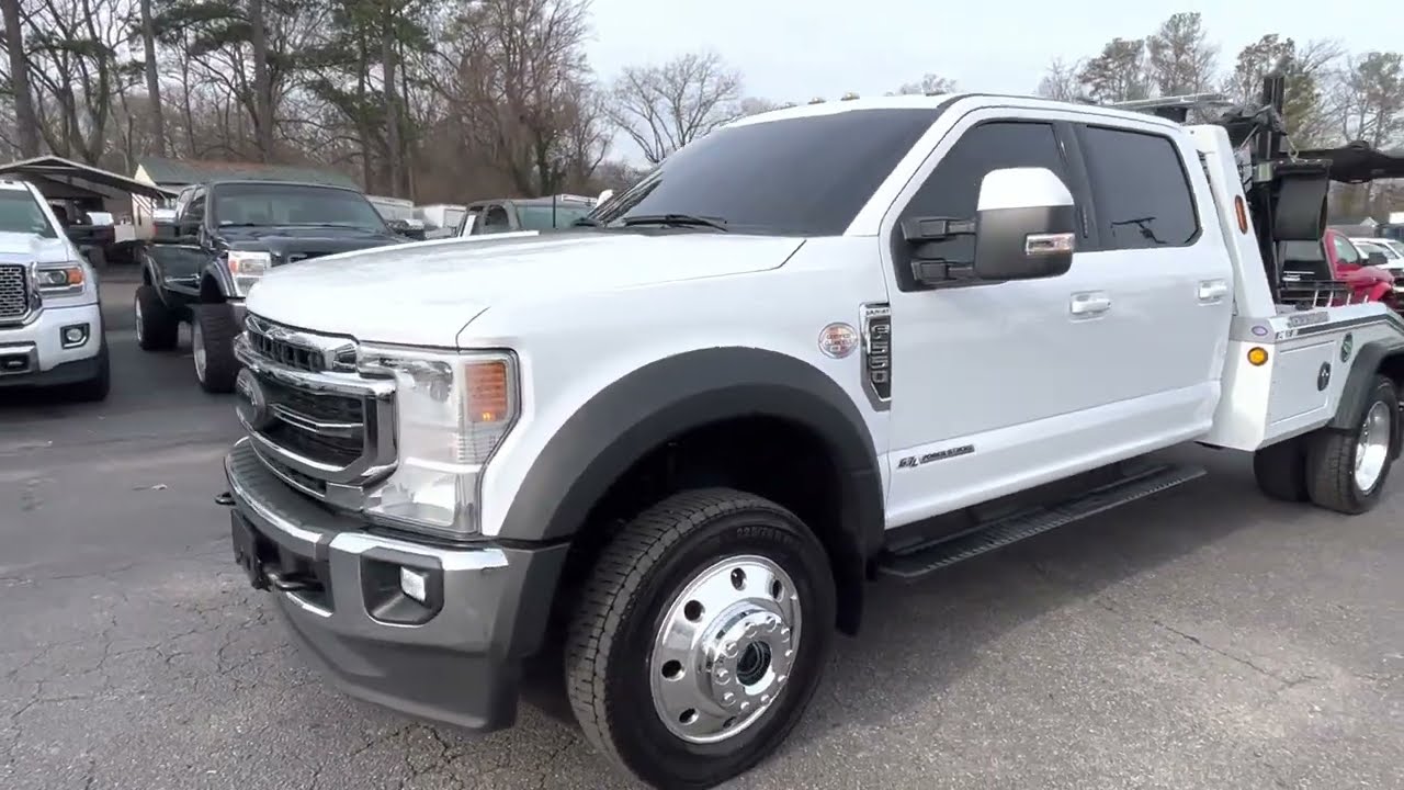 2022 Ford F550 Lariat Crew Cab 4x4 Twin Line Wrecker Recovery Truck