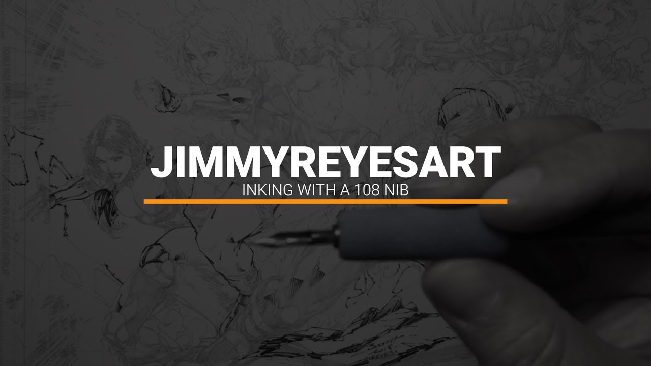 INKING COMIC BOOK ART WITH A 108 NIB - Brett Booth Art