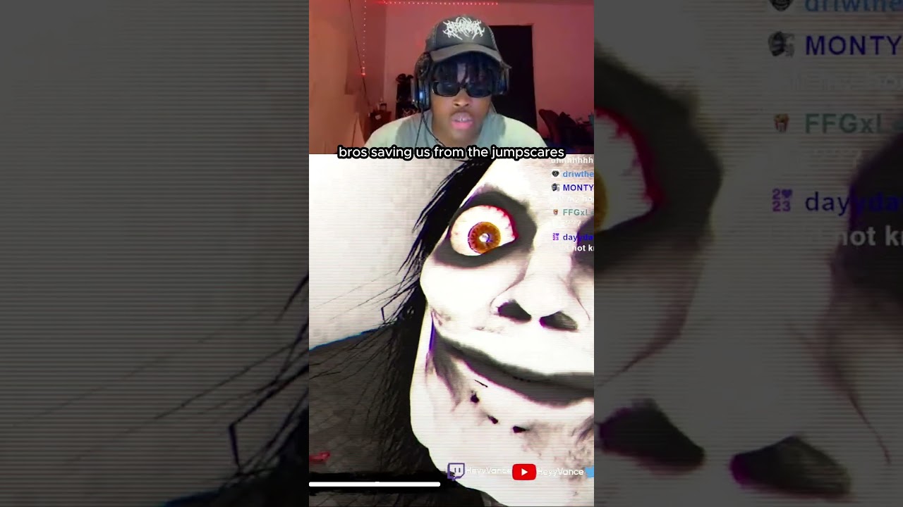 she too fast 😂 (Twitch: HeyyVance) #theclassrooms #horrorgaming #heyyvance #jumpscares