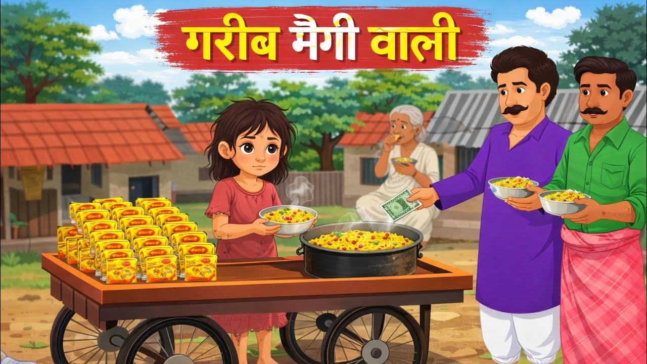 15 रूपए प्लेट मैगी । गरीब मैगी वाली।@StoryTimeappu 