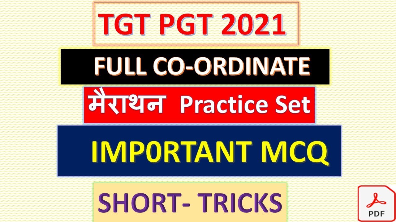 FULL COORDINATE MATHS PRACTICE SET IN ONE VIDEO | TGT PGT 2021 | MOST IMP MCQ | SHORT TRICKS | DSSSB