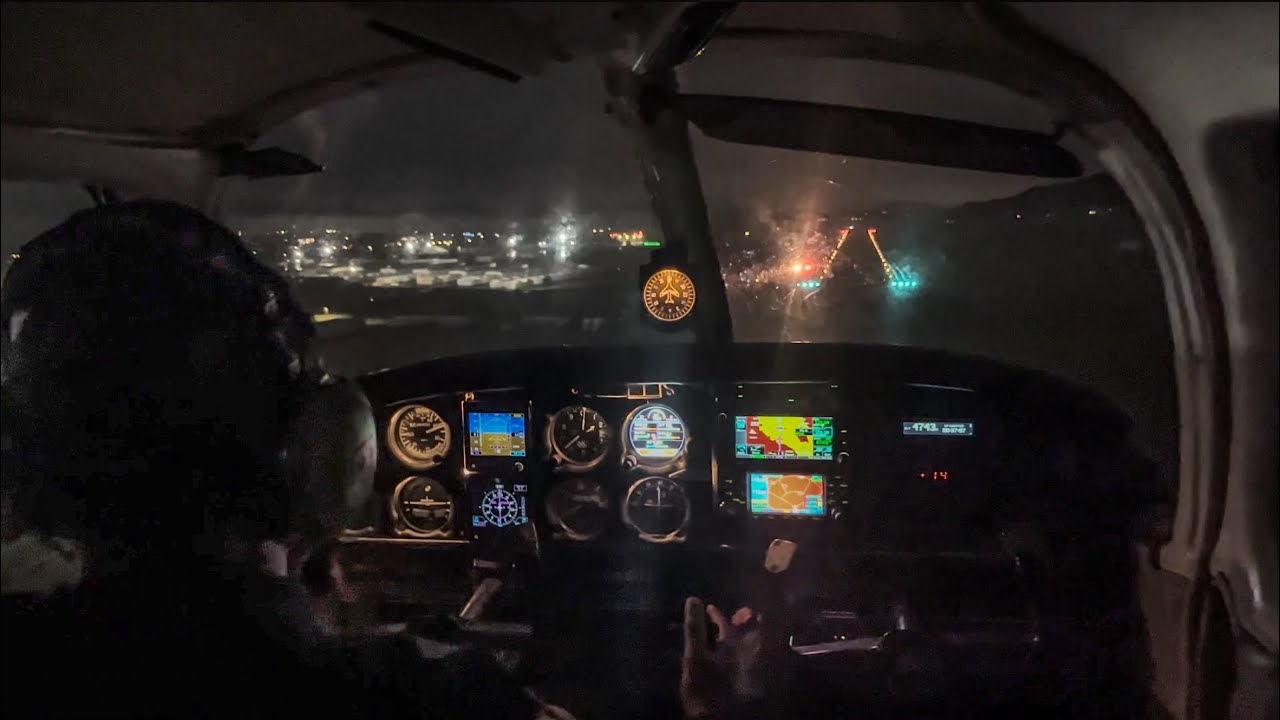 Piper Cherokee RNAV IMC Circling Instrument Approach Hemet
