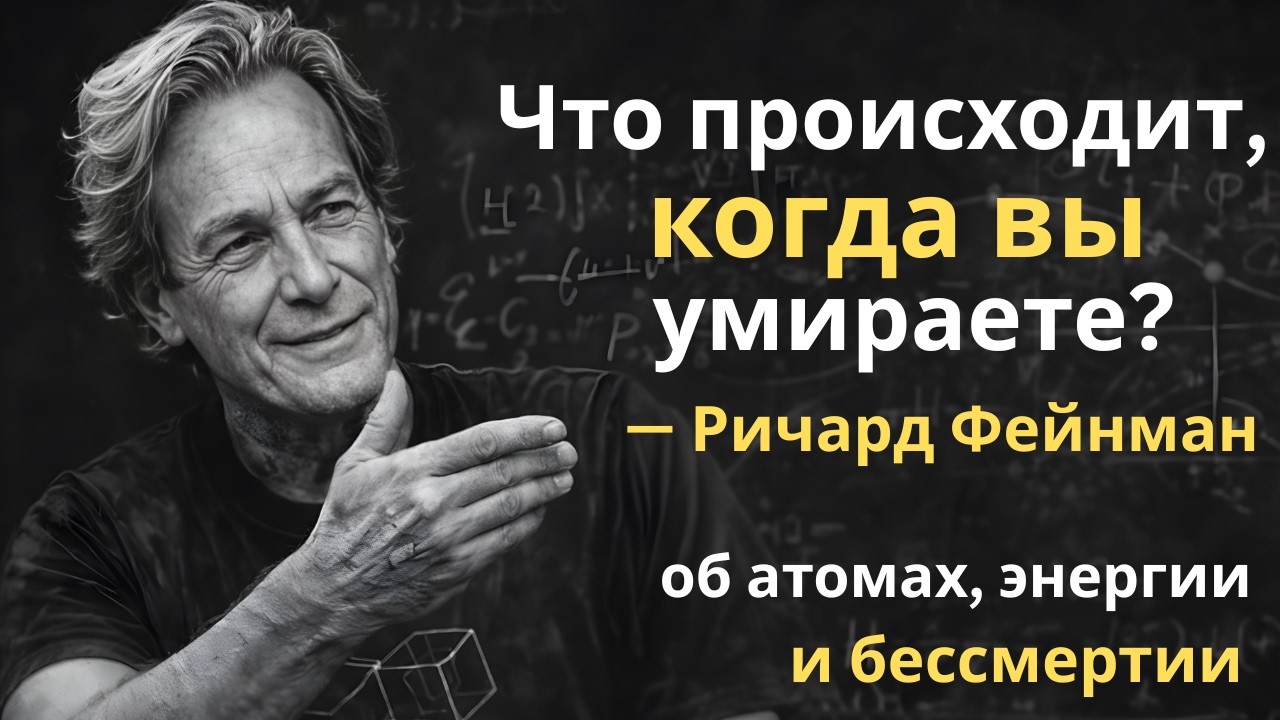 Что происходит, когда вы умираете? — Richard Feynman об атомах, энергии и бессмертии
