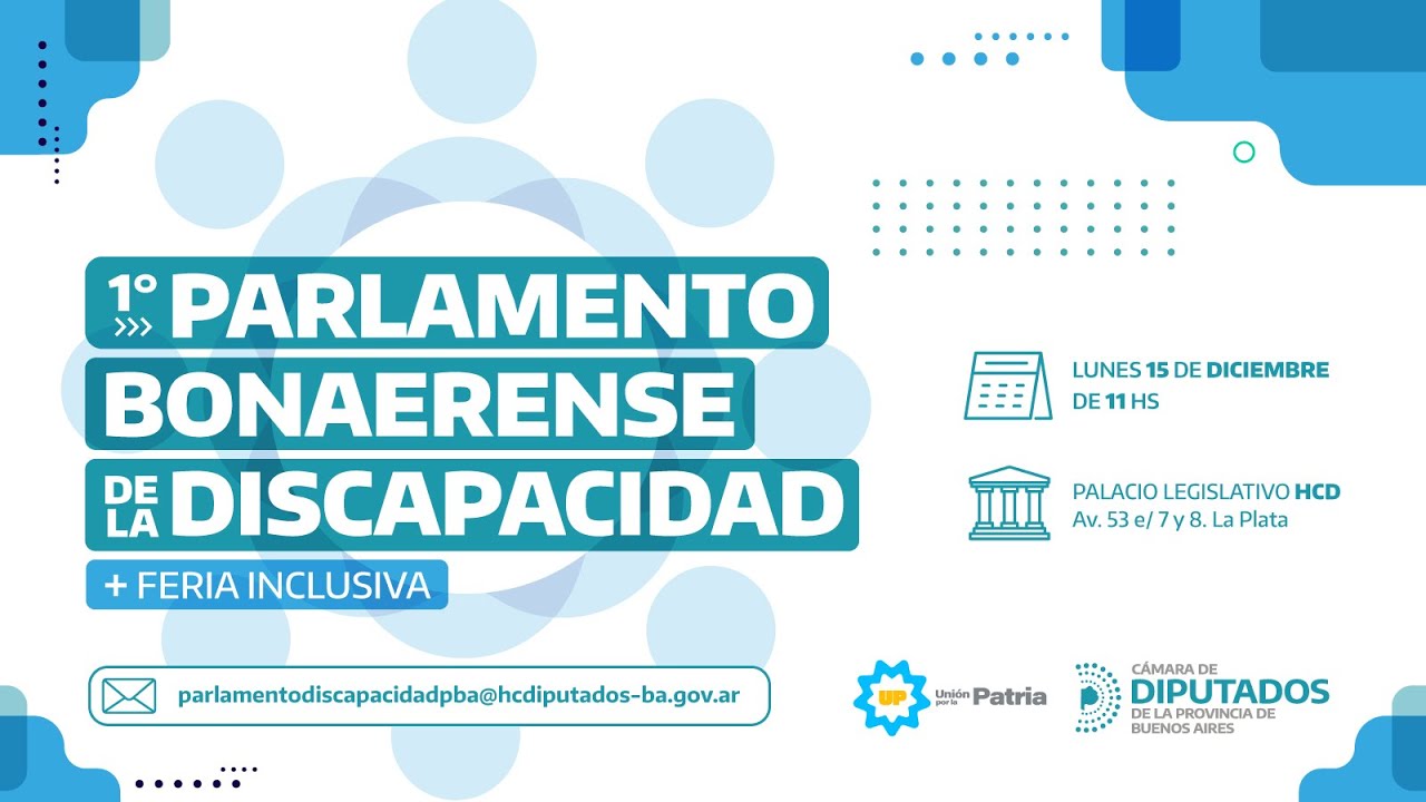 1° PARLAMENTO BONAERENSE DE LA DISCAPACIDAD