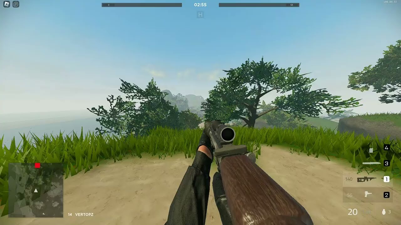 Roblox Rolling Thunder 333meters shot using Diamond M40A1
