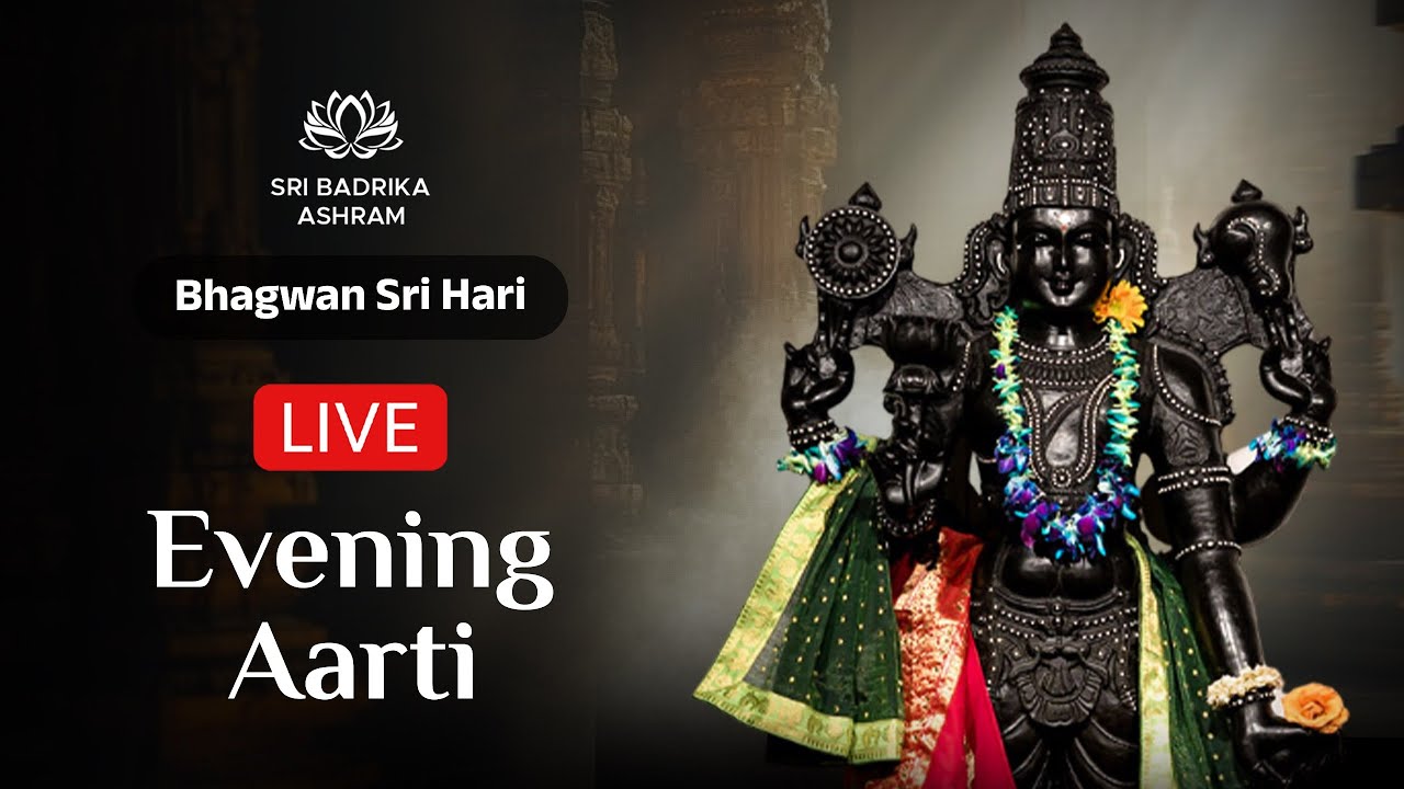 Sri Hari Aarti | Evening LIVE | 10 November 2025 | Sri Badrika Ashram