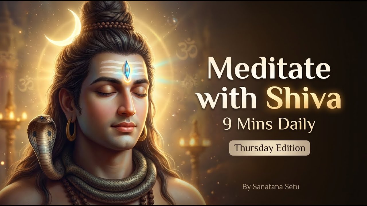 Meditate with Shiva - Thursday Special | 9 mins daily routine | Inner Peace & Focus | Sanatana Setu