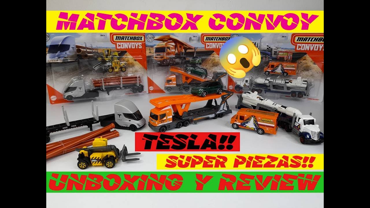 MATCHBOX CONVOYS CAMIONES TESLA 2021