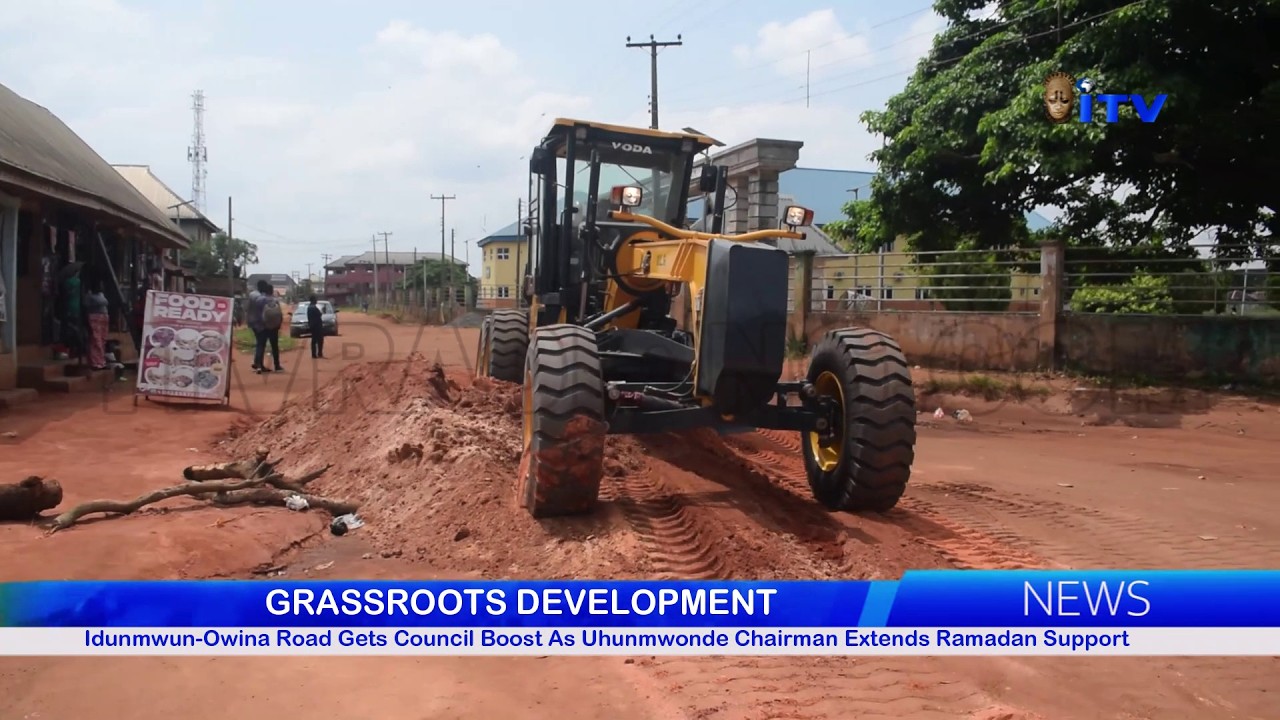 Муниципальный совет улучшил состояние дороги Идунвун-овина, а председатель общины Ухунмвонде выра...