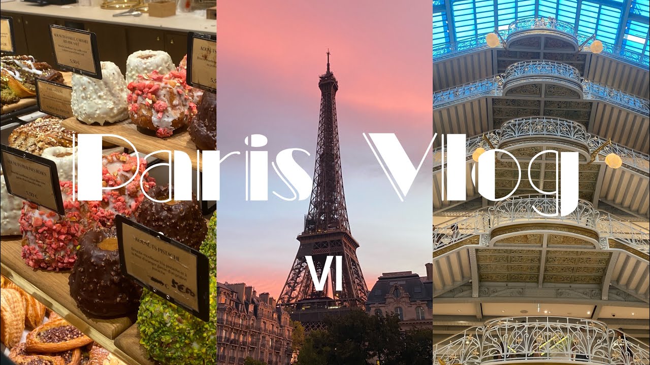 【パリvlog】#6 パリ旅行/ホテルで朝食/サマトリーニ百貨店/エールフランスで帰国/最後にスリ未遂、、
