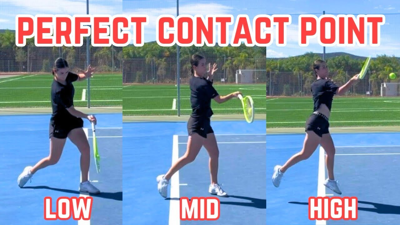 How to Make Perfect Contact in Tennis: Adjusting for Low, Mid, & High Balls