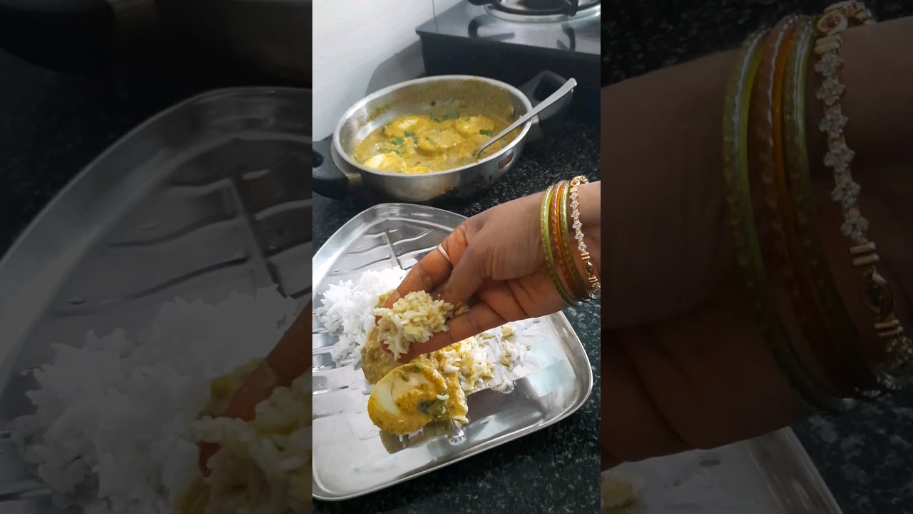 Egg gravy without tomato 🤔#recipe #eggrecipe #shorts