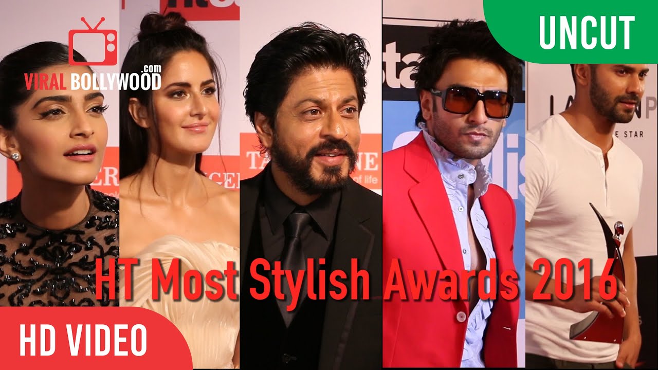 UNCUT -  HT Most Stylish Awards 2016 | Shah Rukh Khan, Katrina Kaif, Ranveer Singh, Varun, Sonam