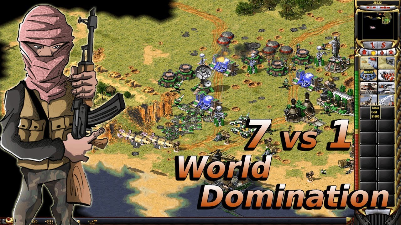 Red Alert 2 Gameplay - Iraq Domination Vol 2.0 - 7 vs 1