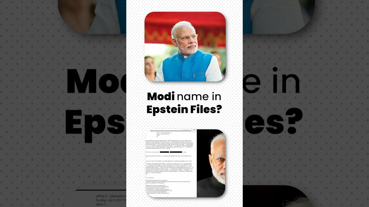 Modi Name in Epstein files ? #shanjucurrentaffairs