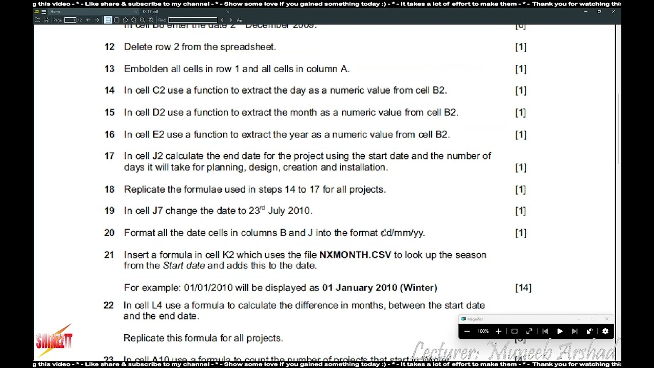 14C A1 IT | Решение задачи Excel 17 | Лекция | 22 ноября 2025 г.