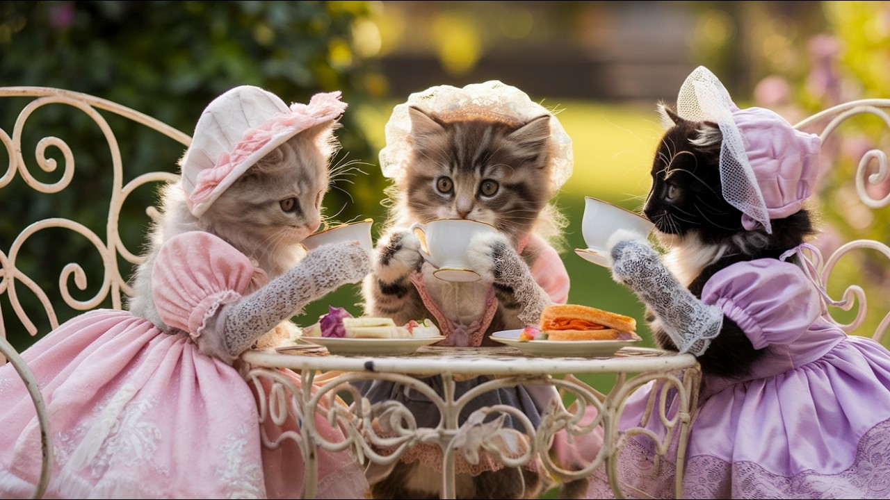 🎩🐾Cats in the Victorian Era ✨ - Funny Cats Doing Human Things