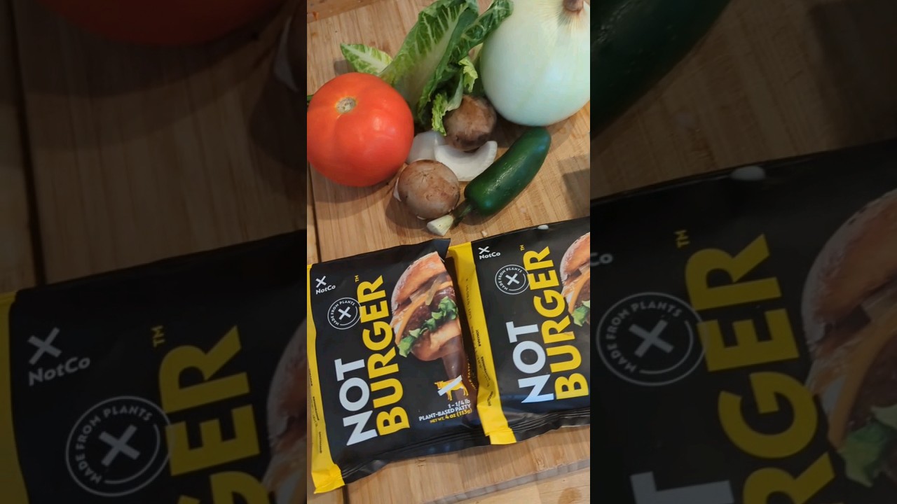 😎POOR MAN'S🍔VEGAN BEST NOT BURGER 