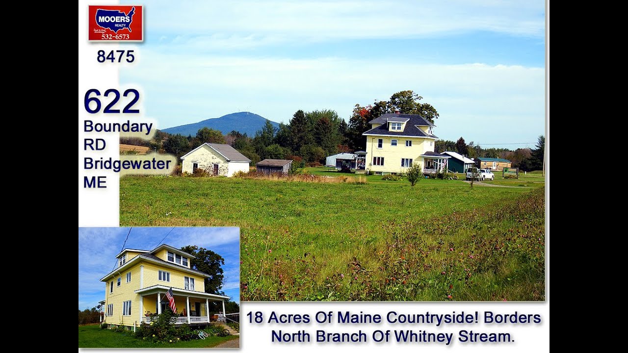 Maine Real Estate Listings | 170 Boundary Road Bridgewater ME Farm Home MOOERS REALTY 8475