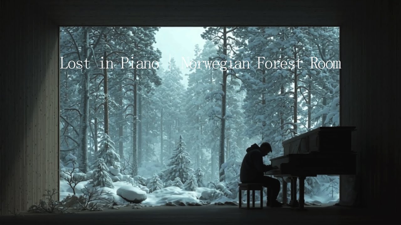 A Silent Man in Winter Calm | Piano Background Music for Study, Deep Focus, Peace & Relaxation