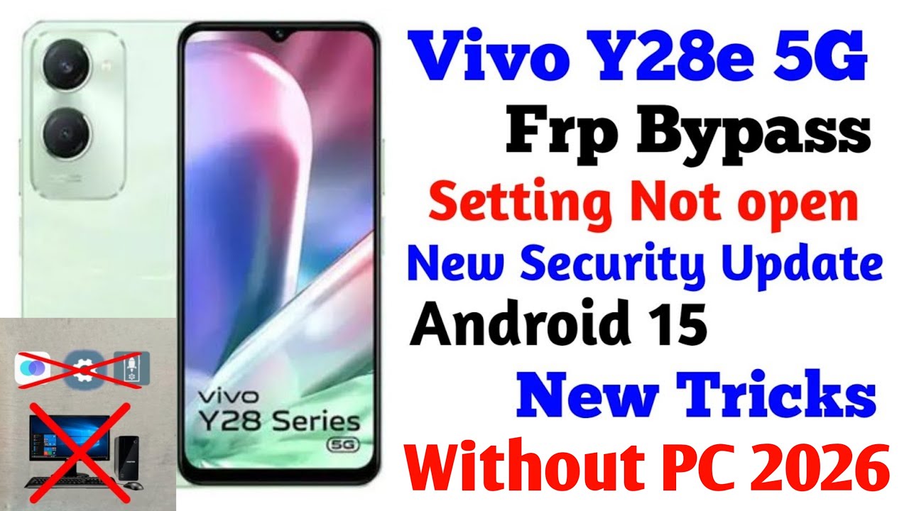 Vivo y28e 5g frp bypass Android 15. Without PC 2026 letest trick || 100 % Working Method