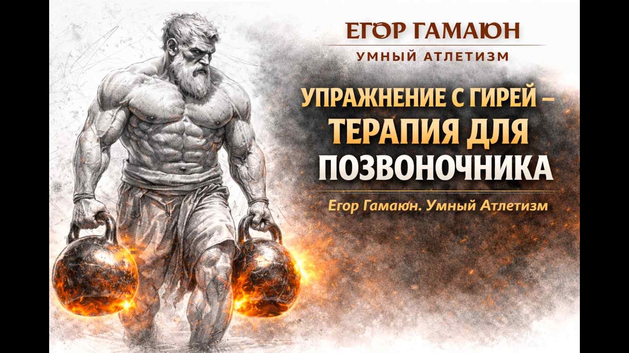 УПРАЖНЕНИЕ С ГИРЕЙ  - ТЕРАПИЯ ДЛЯ ПОЗВОНОЧНИКА \ Умный Атлетизм - научный и духовный подход