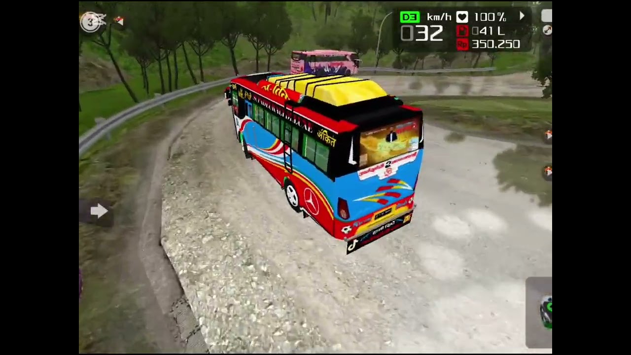 Supadeurali Express New Nepali Bus Skin Tata 1512c V3 Bus Simulator Indonesia