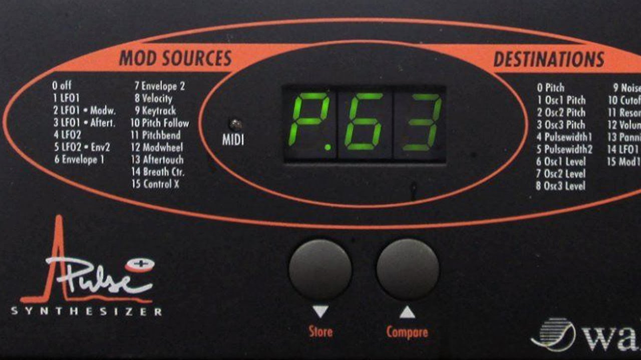 Waldorf Pulse+ (1996) Hybrid Synthesizer Part 1