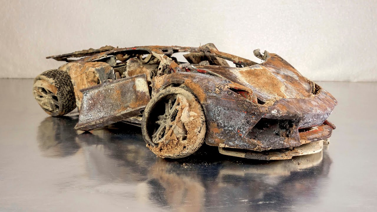 Lamborghini Aventador Restoration Abandoned model