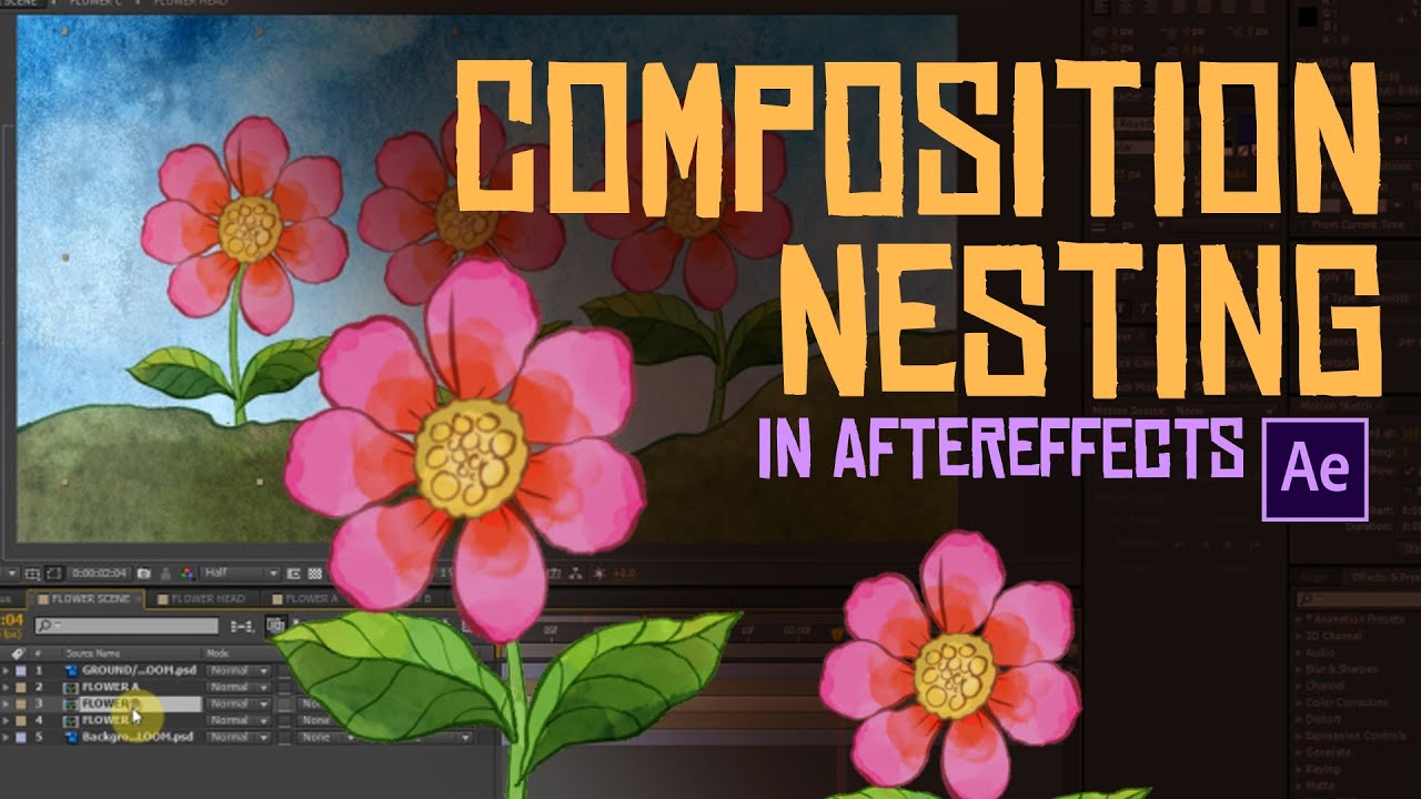 AFTEREFFECTS - NESTING COMPOSITIONS