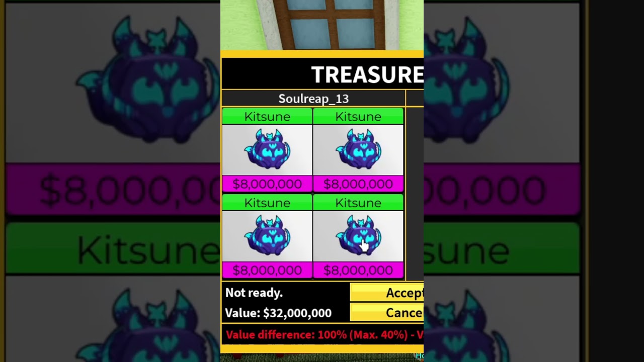 I Got PERM T-REX for 4 KITSUNE in Blox Fruits! 😱🦖🔥 