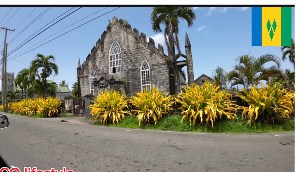 Driving through the mountain of Georgetown St Vincent and The Grenadines 🇻🇨